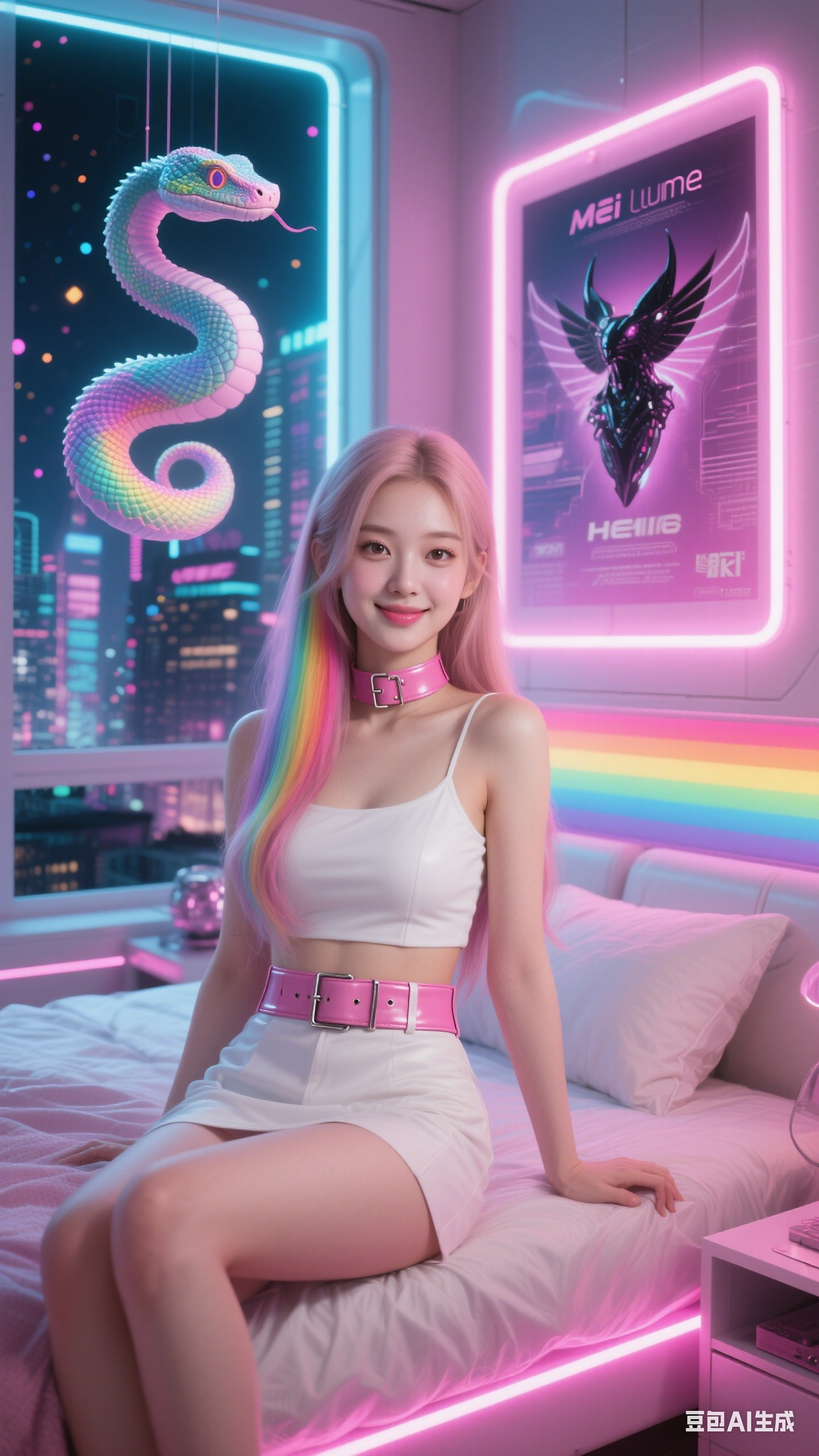 Neon K-pop Tattoo