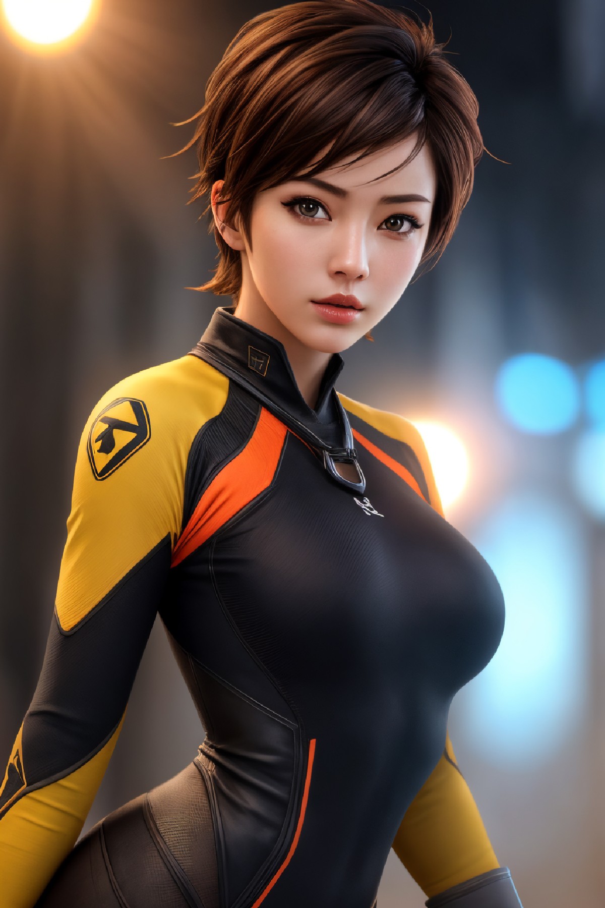 Lena Oxton, code-named "The Hunt"