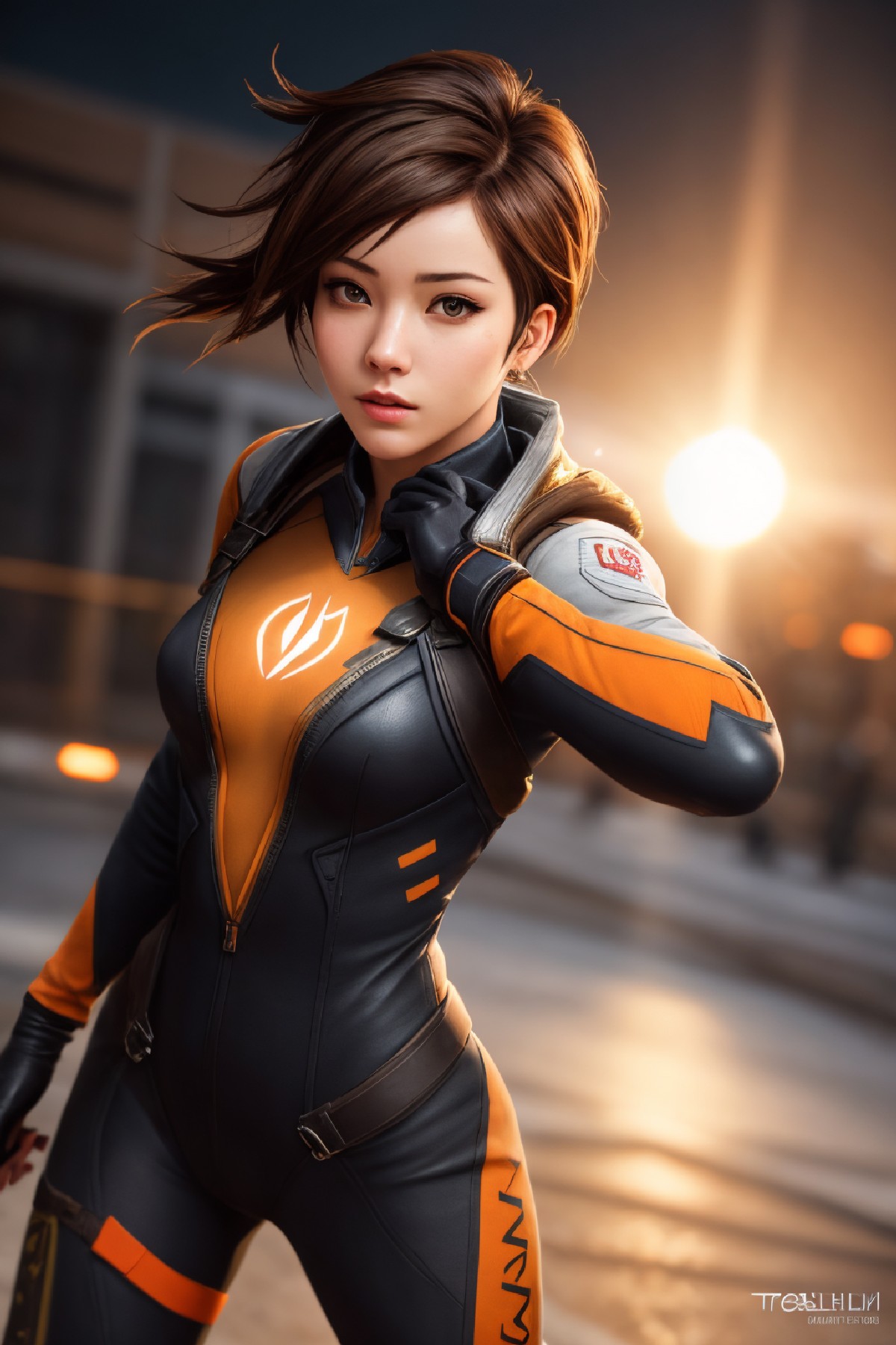 Lena Oxton, code-named "The Hunt"