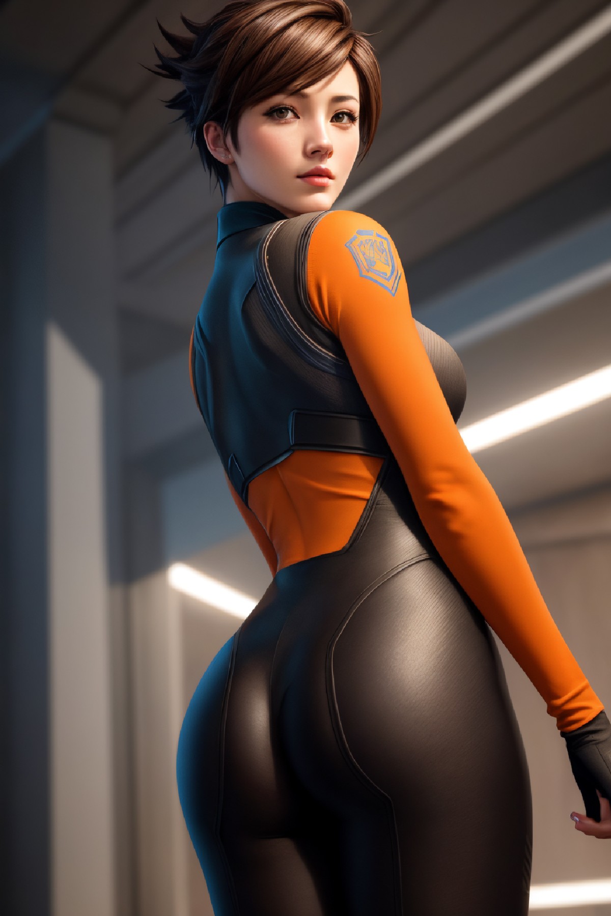 Lena Oxton, code-named "The Hunt"