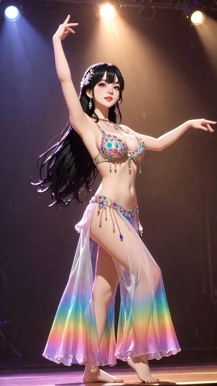 Rainbow Gem Belly Dancer