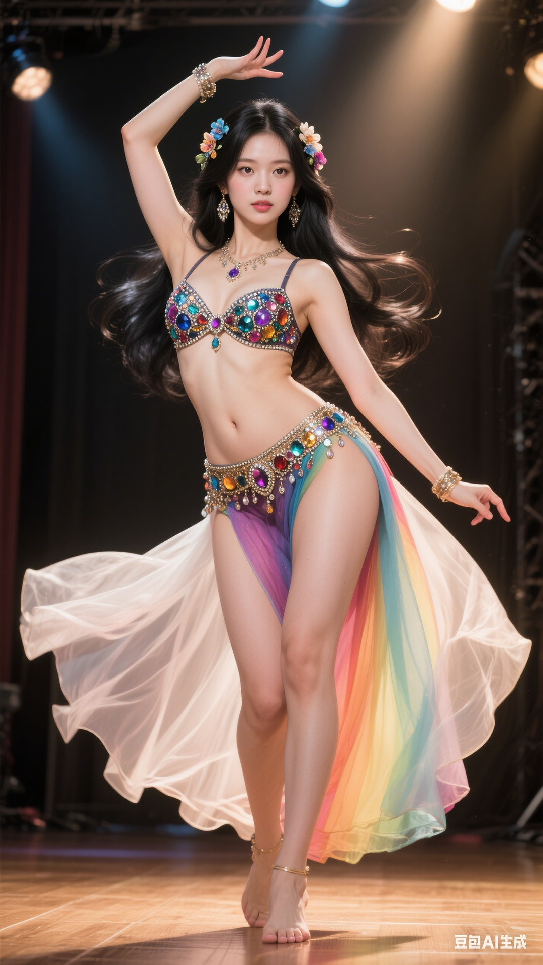 Rainbow Gem Belly Dancer