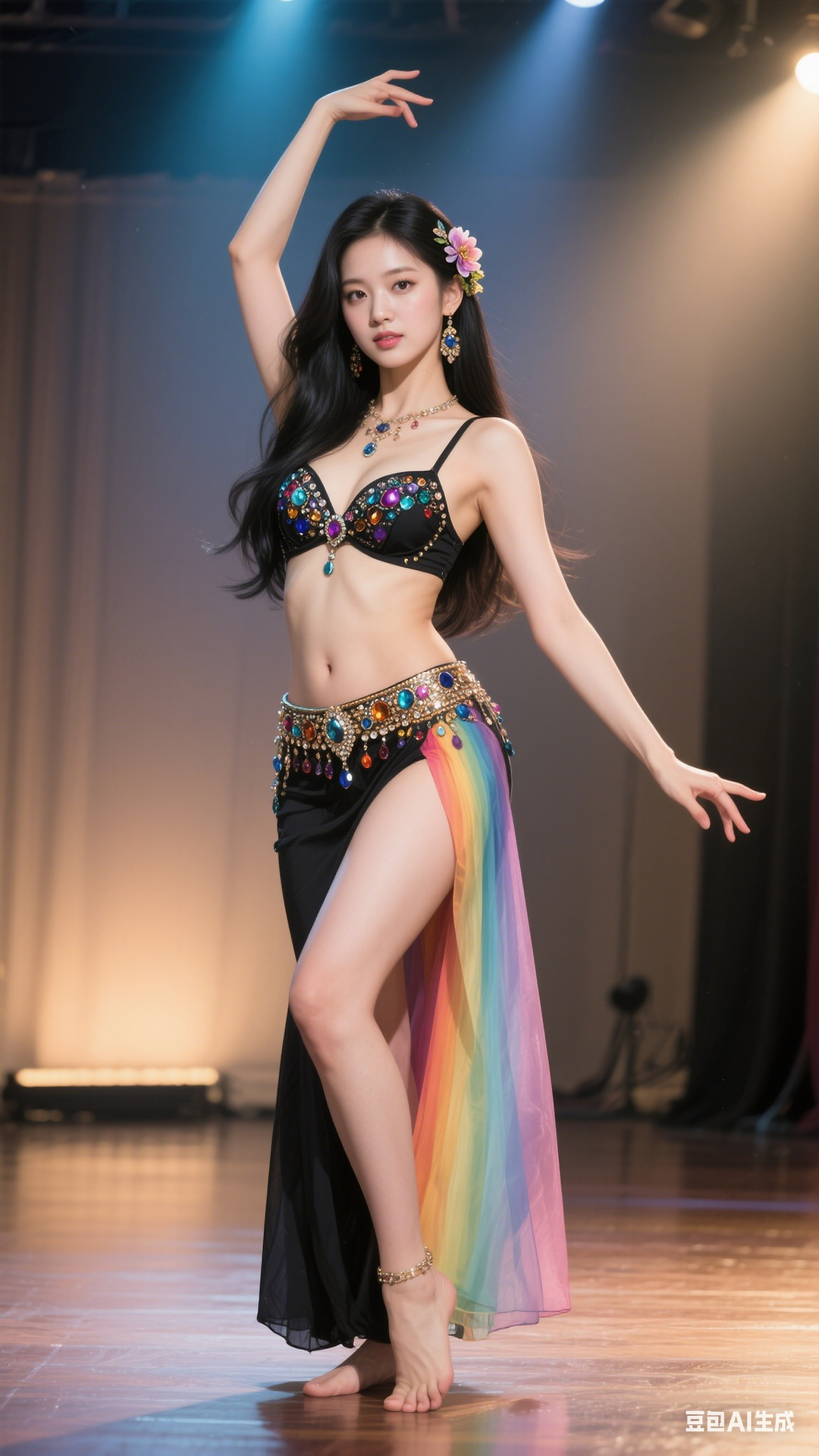 Rainbow Gem Belly Dancer