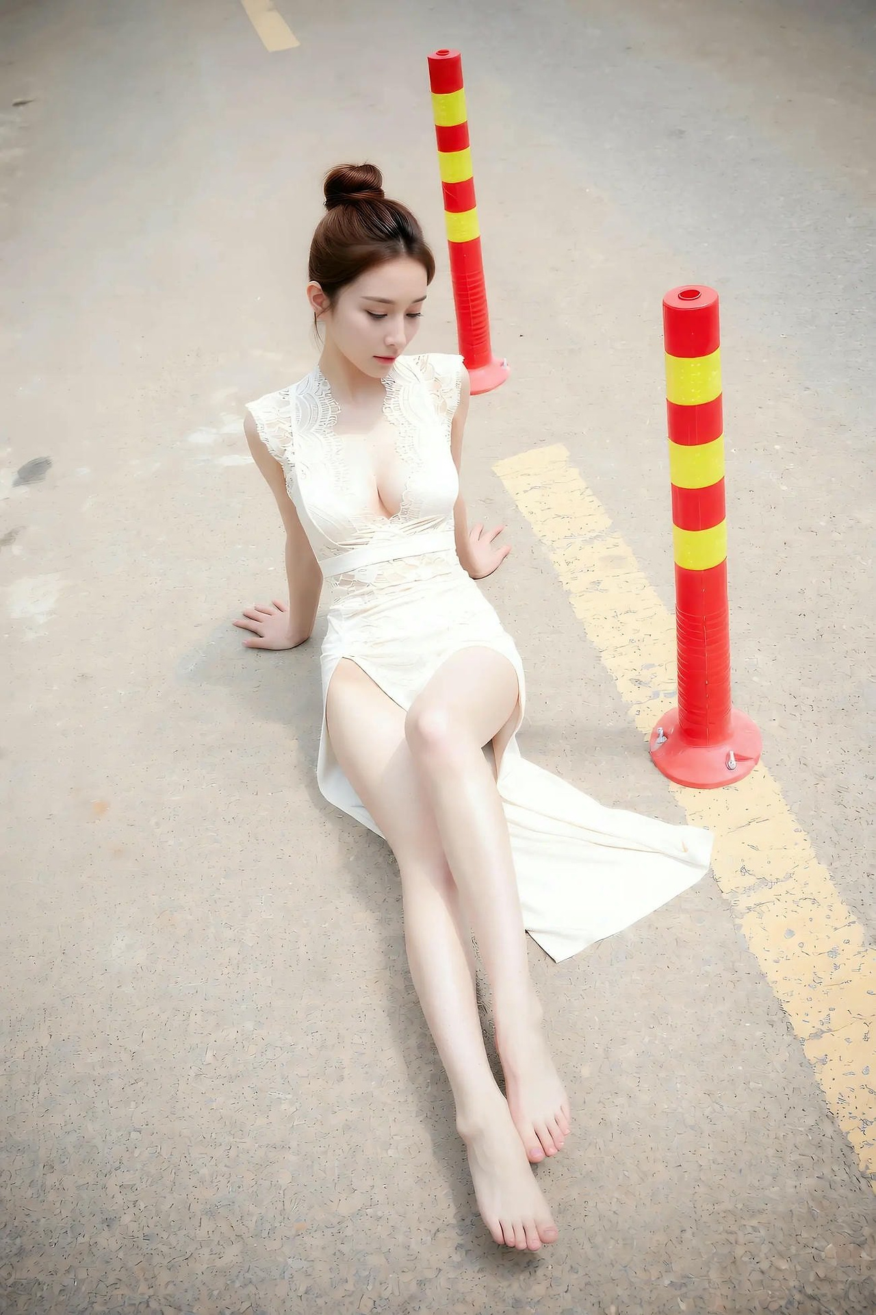 One lemon - High slit skirt