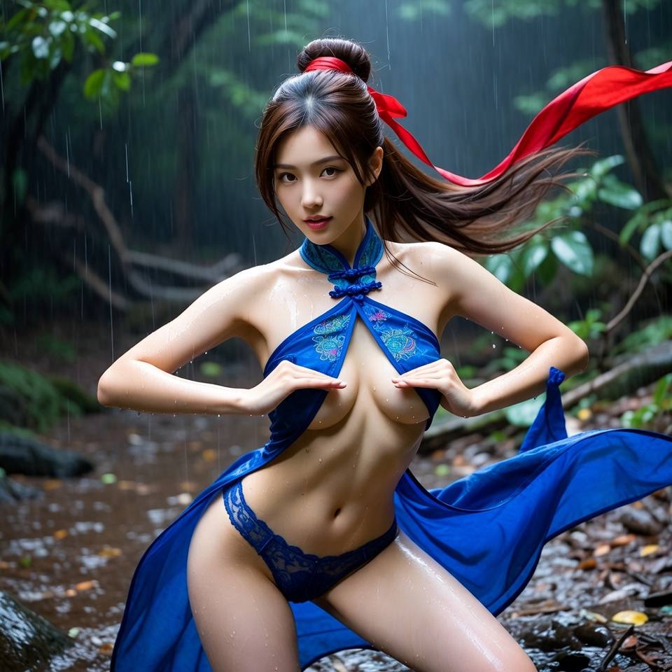 Costume Girl from Deep Mountain Practice