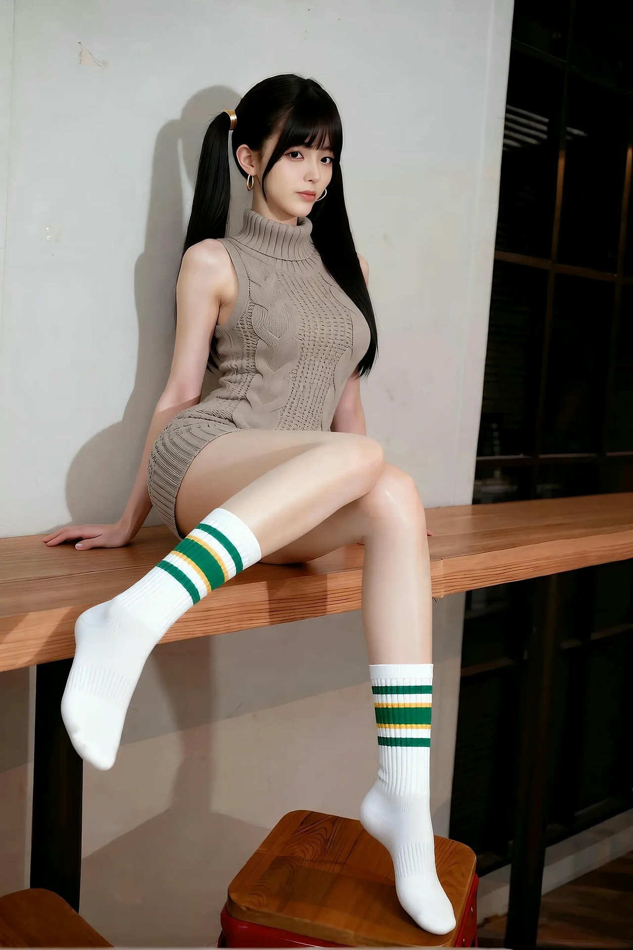 Grapefruit - knitted skirt