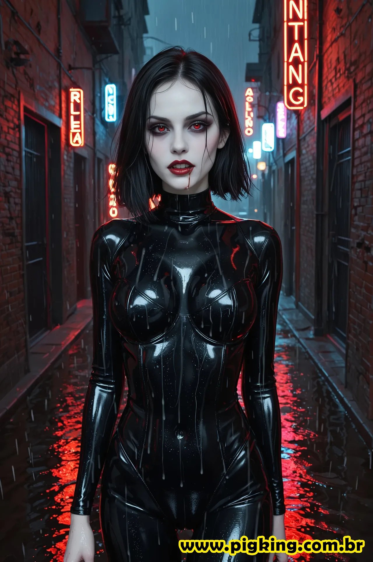 Elle, The Vampire Goddess of the Night 🩸🌙✨ – Koleksi Gambar AI